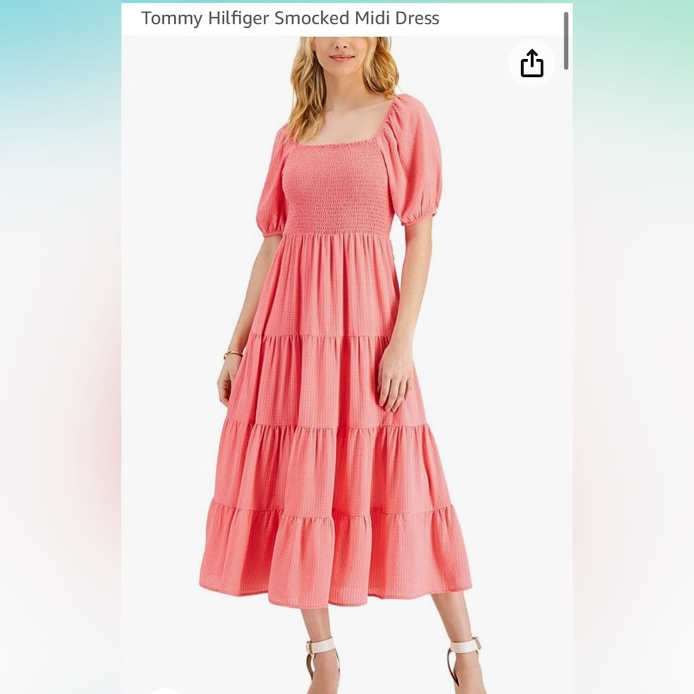 Pink puff sleeve Tommy Hilfiger SZ S/P